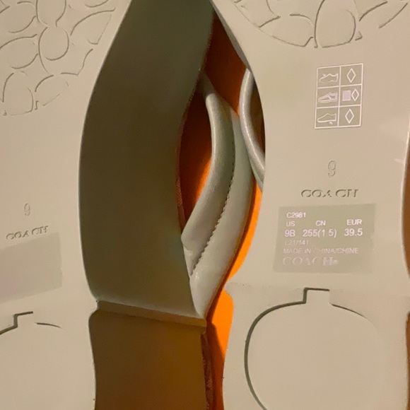 Coach Pistachio (Green) Platform Wedge Flip Flops Size 9, NWT - Picture 12 of 16